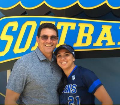 Courtney Rivera with her father Ron Rivera